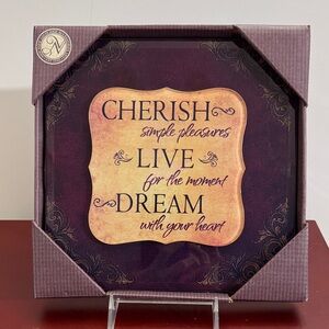 Layered Glass Wall Plaque Hanging Wall Decor New View 2011 Size 9 Inch X 9 Inch